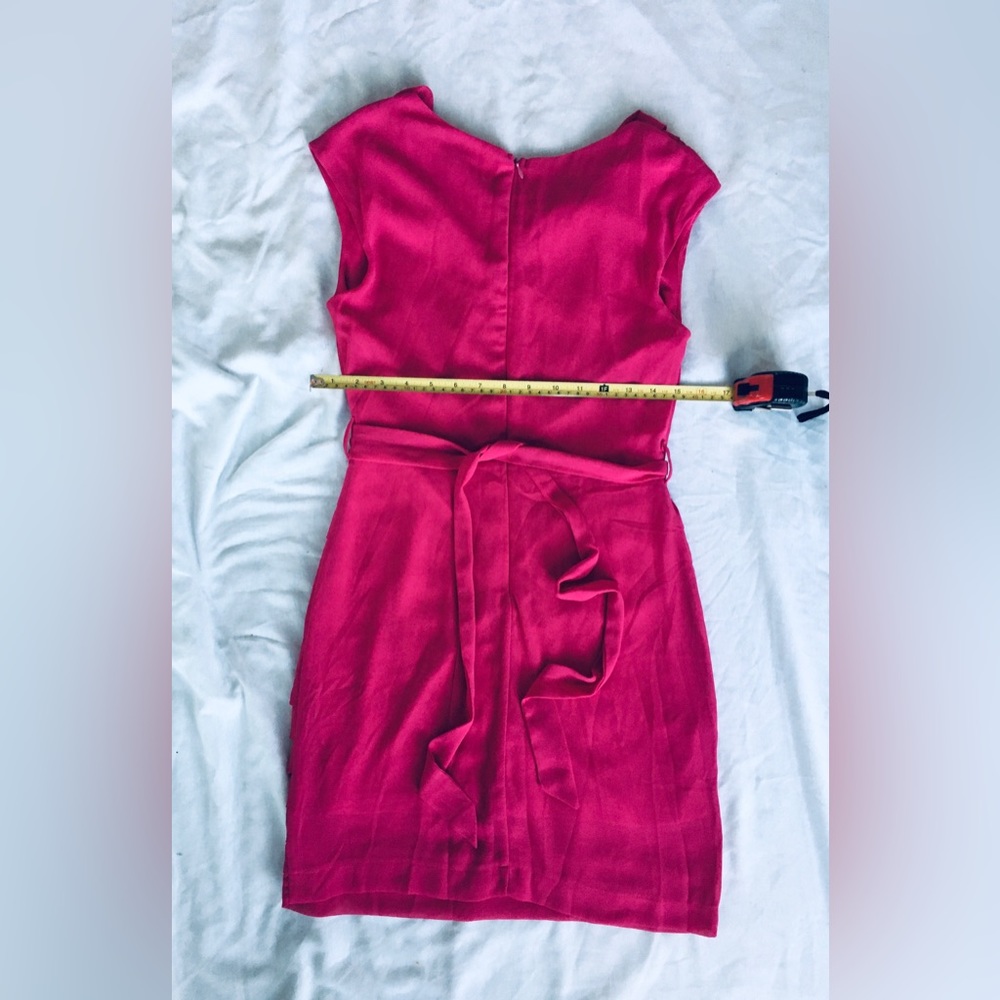 Ya Los Angeles silk hot pink short sleeveless scoop neck - Picture 3 of 3